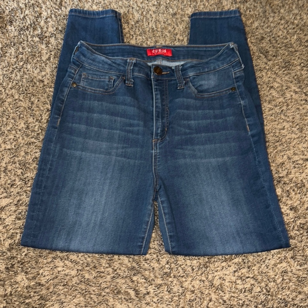Guess dark blue skinny jeans
